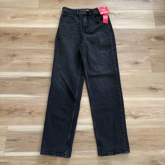 SPANXshape Authentic 360 90s Straight Leg Ankle Jeans Black S Tall - Picture 1 of 13